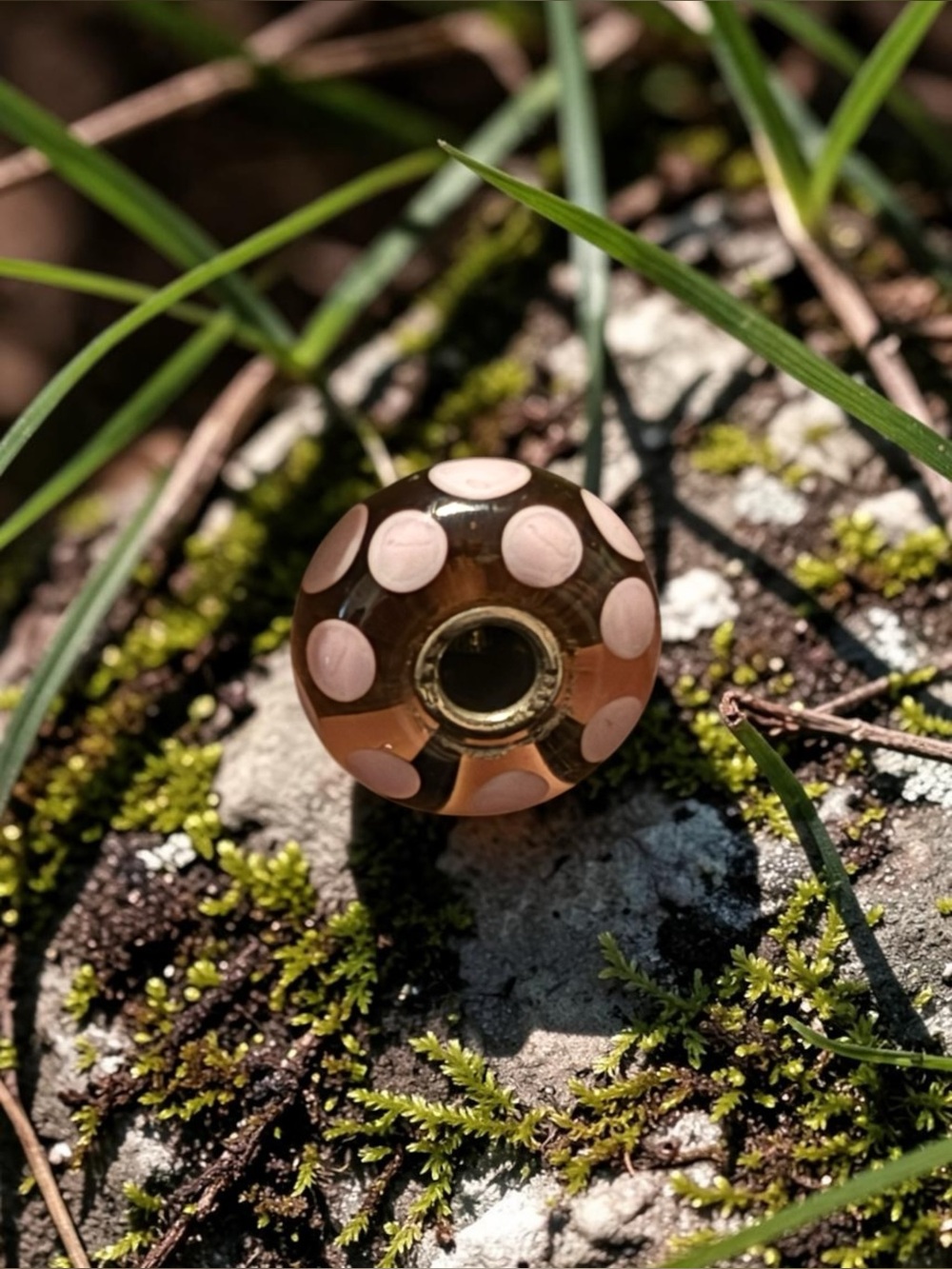 Sterling Silver Sunmer Dot Glass Trollbead‎